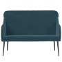 Banco de terciopelo azul 110x76x80 cm de vidaXL, Bancos - Ref: Foro24-351473, Precio: 97,19 €, Descuento: %