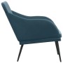 Blue velvet bench 110x76x80 cm by vidaXL, Banks - Ref: Foro24-351473, Price: 97,19 €, Discount: %