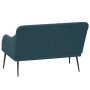 Blue velvet bench 110x76x80 cm by vidaXL, Banks - Ref: Foro24-351473, Price: 97,19 €, Discount: %