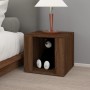 Brown oak plywood bedside table 41x40x36 cm by vidaXL, Nightstands - Ref: Foro24-816551, Price: 34,07 €, Discount: %