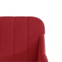 Banco de terciopelo rojo vino tinto 110x76x80 cm de vidaXL, Bancos - Ref: Foro24-351468, Precio: 112,30 €, Descuento: %