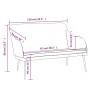 Red wine red velvet bench 110x76x80 cm by vidaXL, Banks - Ref: Foro24-351468, Price: 112,30 €, Discount: %