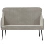 Banco de terciopelo gris claro 110x76x80 cm de vidaXL, Bancos - Ref: Foro24-351464, Precio: 139,36 €, Descuento: %