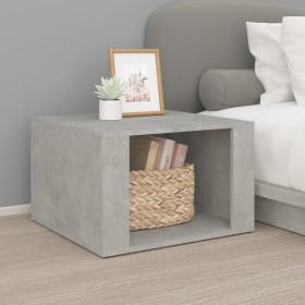 Concrete gray plywood bedside table 57x55x36 cm by vidaXL, Nightstands - Ref: Foro24-816556, Price: 33,70 €, Discount: %