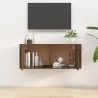 Mueble para TV de pared roble marrón 100x34,5x40 cm de vidaXL, Muebles TV - Ref: Foro24-816639, Precio: 79,99 €, Descuento: %