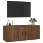 Mueble para TV de pared roble marrón 100x34,5x40 cm de vidaXL, Muebles TV - Ref: Foro24-816639, Precio: 79,99 €, Descuento: %