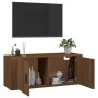 Mueble para TV de pared roble marrón 100x34,5x40 cm de vidaXL, Muebles TV - Ref: Foro24-816639, Precio: 79,99 €, Descuento: %