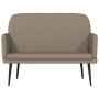 Banco de cuero sintético color capuchino 107x80x81 cm de vidaXL, Bancos - Ref: Foro24-351403, Precio: 81,02 €, Descuento: %