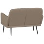 Banco de cuero sintético color capuchino 107x80x81 cm de vidaXL, Bancos - Ref: Foro24-351403, Precio: 81,02 €, Descuento: %