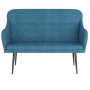 Banco de terciopelo azul 110x76x80 cm de vidaXL, Bancos - Ref: Foro24-351453, Precio: 101,35 €, Descuento: %