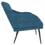 Banco de terciopelo azul 110x76x80 cm de vidaXL, Bancos - Ref: Foro24-351453, Precio: 101,35 €, Descuento: %