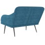 Banco de terciopelo azul 110x76x80 cm de vidaXL, Bancos - Ref: Foro24-351453, Precio: 101,35 €, Descuento: %