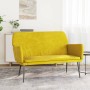 Banco de terciopelo amarillo 108x79x79 cm de vidaXL, Bancos - Ref: Foro24-351388, Precio: 90,99 €, Descuento: %