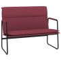 Banco de tela rojo tinto 100x64x80 cm de vidaXL, Bancos - Ref: Foro24-351354, Precio: 65,39 €, Descuento: %