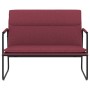 Banco de tela rojo tinto 100x64x80 cm de vidaXL, Bancos - Ref: Foro24-351354, Precio: 65,39 €, Descuento: %