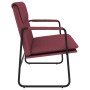 Banco de tela rojo tinto 100x64x80 cm de vidaXL, Bancos - Ref: Foro24-351354, Precio: 65,39 €, Descuento: %