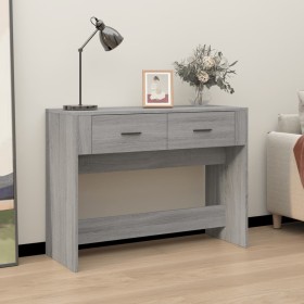 Mesa consola madera contrachapada gris Sonoma 100x39x75 cm de vidaXL, Mesas - Ref: Foro24-816782, Precio: 70,34 €, Descuento: %