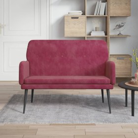 Red velvet bench 108x79x79 cm by vidaXL, Banks - Ref: Foro24-351418, Price: 145,27 €, Discount: %