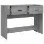 Sonoma gray plywood console table 100x39x75 cm by vidaXL, Tables - Ref: Foro24-816782, Price: 70,34 €, Discount: %