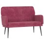 Red velvet bench 108x79x79 cm by vidaXL, Banks - Ref: Foro24-351418, Price: 145,27 €, Discount: %