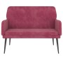 Red velvet bench 108x79x79 cm by vidaXL, Banks - Ref: Foro24-351418, Price: 145,27 €, Discount: %