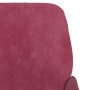 Banco de terciopelo rojo tinto 108x79x79 cm de vidaXL, Bancos - Ref: Foro24-351418, Precio: 145,27 €, Descuento: %