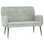 Light gray velvet bench 108x79x79 cm by vidaXL, Banks - Ref: Foro24-351414, Price: 153,21 €, Discount: %