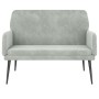 Light gray velvet bench 108x79x79 cm by vidaXL, Banks - Ref: Foro24-351414, Price: 153,21 €, Discount: %