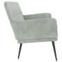 Light gray velvet bench 108x79x79 cm by vidaXL, Banks - Ref: Foro24-351414, Price: 153,21 €, Discount: %