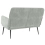 Light gray velvet bench 108x79x79 cm by vidaXL, Banks - Ref: Foro24-351414, Price: 153,21 €, Discount: %