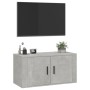 Wall-mounted TV stand in concrete gray, 80x34.5x40 cm by vidaXL, TV Furniture - Ref: Foro24-816628, Price: 49,28 €, Discount: %