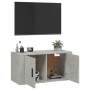 Wall-mounted TV stand in concrete gray, 80x34.5x40 cm by vidaXL, TV Furniture - Ref: Foro24-816628, Price: 49,28 €, Discount: %