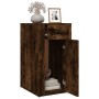 Smoked oak plywood desk cabinet 40x49x75 cm by vidaXL, Closets and storage - Ref: Foro24-816797, Price: 56,54 €, Discount: %