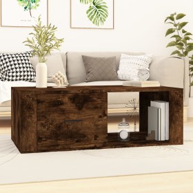 Smoked oak plywood coffee table 100x50.5x35cm by vidaXL, Coffee table - Ref: Foro24-816541, Price: 53,98 €, Discount: %