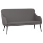 Banco de cuero sintético gris 110x76x80 cm de vidaXL, Bancos - Ref: Foro24-351433, Precio: 95,88 €, Descuento: %