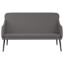 Banco de cuero sintético gris 110x76x80 cm de vidaXL, Bancos - Ref: Foro24-351433, Precio: 95,88 €, Descuento: %