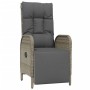 Reclining garden chairs with cushions 2 pcs PE rattan gray by vidaXL, Garden chairs - Ref: Foro24-319891, Price: 302,89 €, Di...