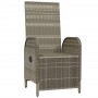 Reclining garden chairs with cushions 2 pcs PE rattan gray by vidaXL, Garden chairs - Ref: Foro24-319891, Price: 302,89 €, Di...