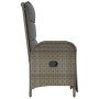 Reclining garden chairs with cushions 2 pcs PE rattan gray by vidaXL, Garden chairs - Ref: Foro24-319891, Price: 302,89 €, Di...