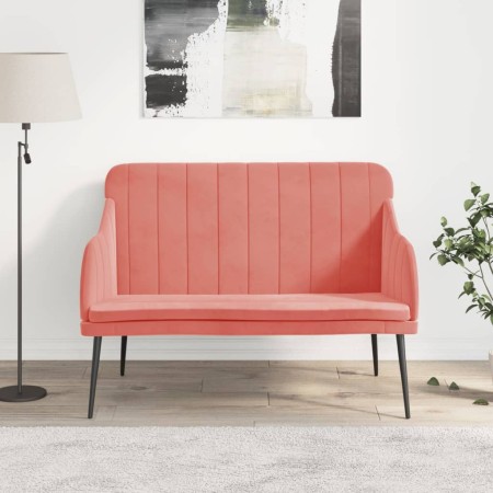 Pink velvet bench 110x76x80 cm by vidaXL, Banks - Ref: Foro24-351467, Price: 114,20 €, Discount: %