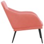 Banco de terciopelo rosa 110x76x80 cm de vidaXL, Bancos - Ref: Foro24-351467, Precio: 114,20 €, Descuento: %