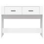 Mesa consola de madera contrachapada blanco 100x39x75 cm de vidaXL, Mesas - Ref: Foro24-816776, Precio: 66,51 €, Descuento: %