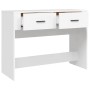 Mesa consola de madera contrachapada blanco 100x39x75 cm de vidaXL, Mesas - Ref: Foro24-816776, Precio: 66,51 €, Descuento: %