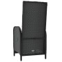 Reclining garden chairs with cushions 2 pcs black PE rattan by vidaXL, Garden chairs - Ref: Foro24-319892, Price: 340,28 €, D...