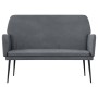 Banco de terciopelo gris oscuro 108x79x79 cm de vidaXL, Bancos - Ref: Foro24-351383, Precio: 113,24 €, Descuento: %