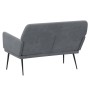 Banco de terciopelo gris oscuro 108x79x79 cm de vidaXL, Bancos - Ref: Foro24-351383, Precio: 113,24 €, Descuento: %