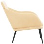 Cream velvet bench 110x76x80 cm by vidaXL, Banks - Ref: Foro24-351472, Price: 112,65 €, Discount: %