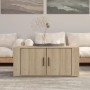 Mesa de centro madera contrachapada roble Sonoma 80x50x36 cm de vidaXL, Mesas de centro - Ref: Foro24-816515, Precio: 68,62 €...