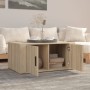 Mesa de centro madera contrachapada roble Sonoma 80x50x36 cm de vidaXL, Mesas de centro - Ref: Foro24-816515, Precio: 68,62 €...