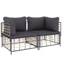 Modulare Ecksofas mit Kissen 2 Stk. synthetisches Rattan von vidaXL, Outdoor-Sofas - Ref: Foro24-3186691, Preis: 172,20 €, Ra...